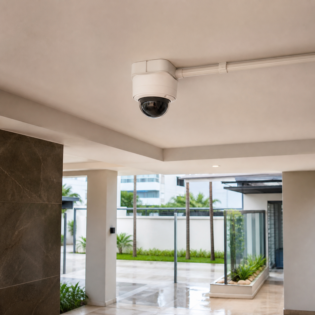 Instalação de câmera dome em condomínio em Santos